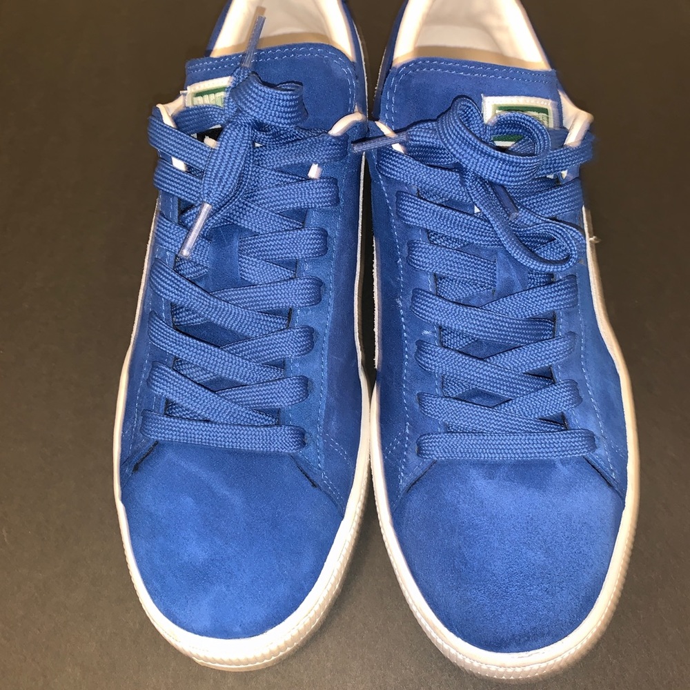 PUMA Suede Classic+ Olympian Blue USED Size 9.5M - Picture 2 of 6